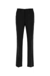 Fendi Cotton And Hemp Blend Trousers. In Nero