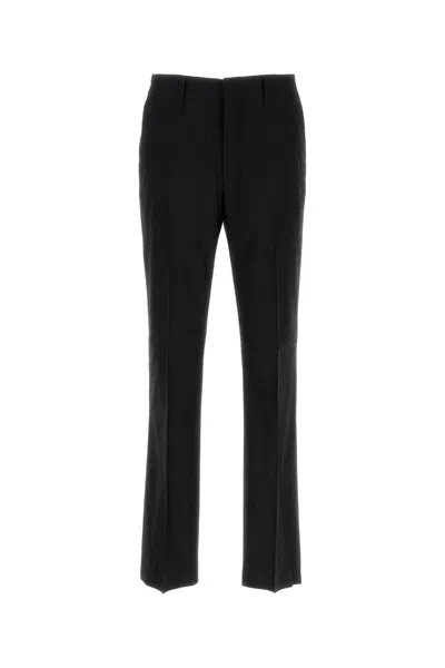 FENDI BLACK WOOL BLEND PANT