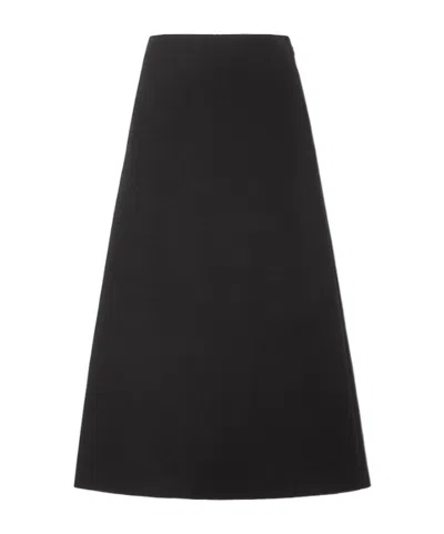 Fendi Black Wool Bouclé Skirt
