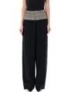 Fendi Women's Friends Of- Wool Blend Trousers In Black