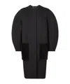 Fendi Black Wool Coat In Black