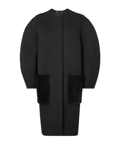 Fendi Black Wool Coat