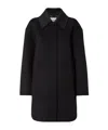 Fendi Black Wool Coat In Black