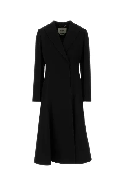 Fendi Black Wool Coat