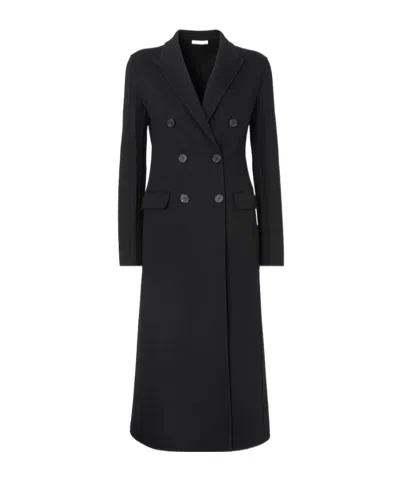 Fendi Black Wool Double Fabric Coat