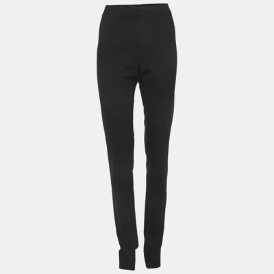 Pre-owned Fendi Black Wool Formal Trousers M