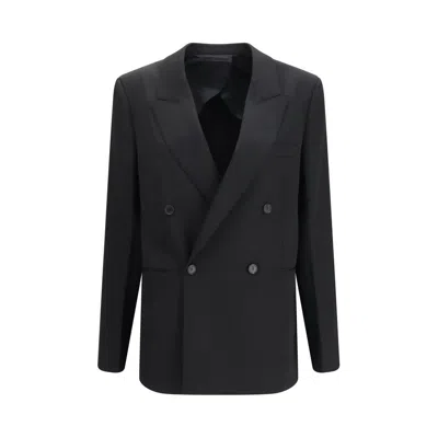 Fendi Black Wool Oves Aries Blazer In Neutral