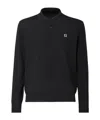 Fendi Black Wool Polo Shirt In Black