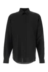 Fendi Wool Shirt Long Sleeves In Black
