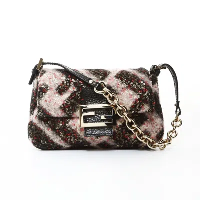 Pre-owned Fendi Black Wool Shoulder Bag ()