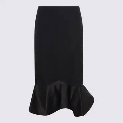 Fendi Black Wool Skirt