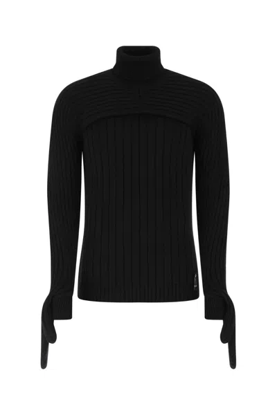 Fendi Black Wool Sweater In F0qa1