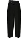 Fendi Women's Wool Carrot-fit Trousers