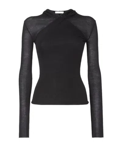 Fendi Black Wool Yarn Jumper