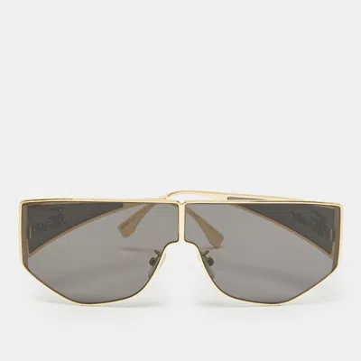 Pre-owned Fendi Black/gold Fe40051 Disco Geometric Sunglasses