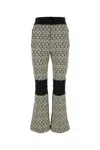 Fendi Pantalone In Nylon Stretch Nero  Donna In White