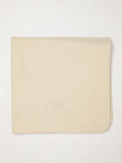 Fendi Blanket Kids Color Beige In Neutral