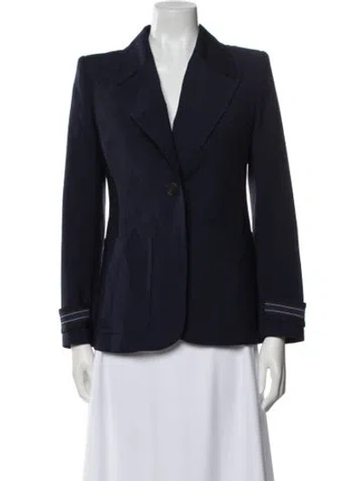 Pre-owned Fendi Blazer In Blue