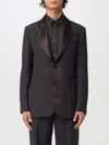 Fendi Single-breasted Tailored Jacket In Brown