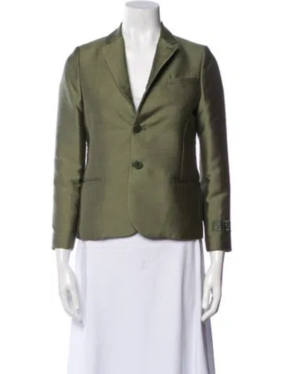 Pre-owned Fendi Blazer In Green