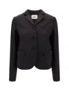 Fendi Tailored Cotton Blazer Jacket In F0tu7