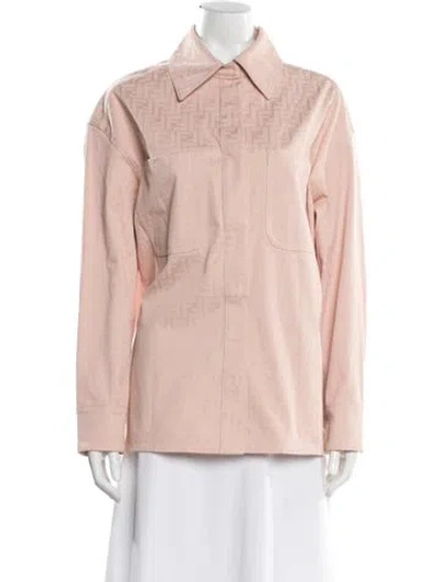 Pre-owned Fendi Blazer In Pink