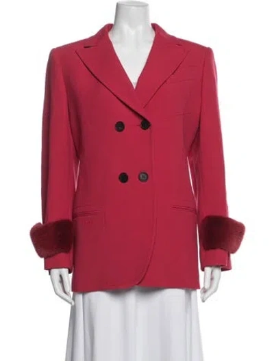 Pre-owned Fendi Blazer In Red