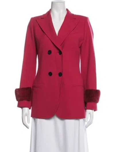 Pre-owned Fendi Blazer In Red