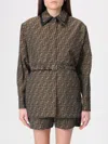 Fendi Brown Ff Jacket In Brown