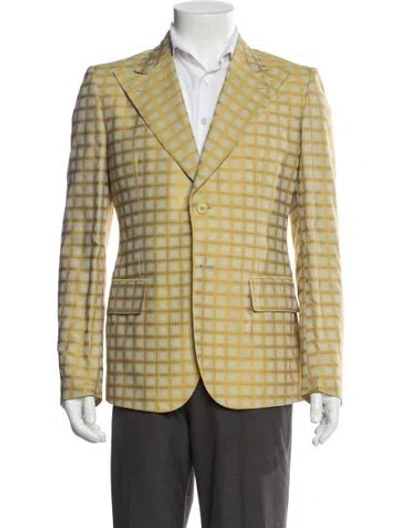 Pre-owned Fendi Blazer In Yellow