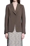 Fendi Woman Green Blazers In Red