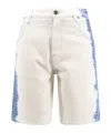 Fendi 'denim Fade Bermuda Shorts With In White