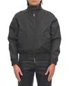 Fendi Blouson Coated Canvas Logo In Black