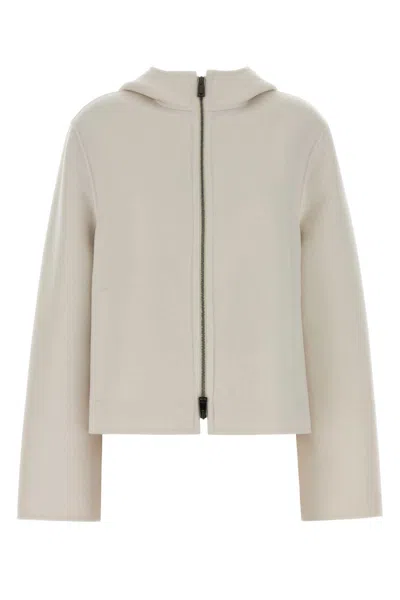 Fendi Blouson Ff Double Wool In White