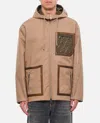 Fendi Ff-motif Reversible Parka In Beige