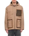 Fendi Ff-motif Reversible Parka In Neutrals