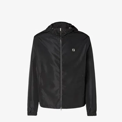 Fendi Blouson Technical Fabric In Black