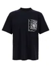 Fendi Men Midnight Blue Cotton T-shirt