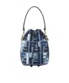 Fendi Borsa A Secchiello Mon Tresor In Tela Ricamata Donna