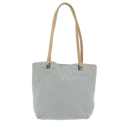 Pre-owned Fendi Blue Canvas Tote Bag ()