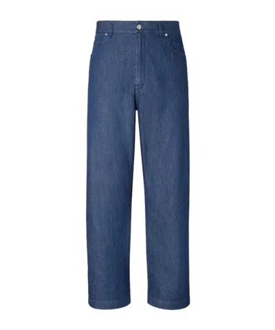 Fendi Classic Denim Jeans For Men In Multi