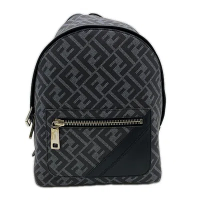 Pre-owned Fendi Blue Coated Canvas Backpack ()