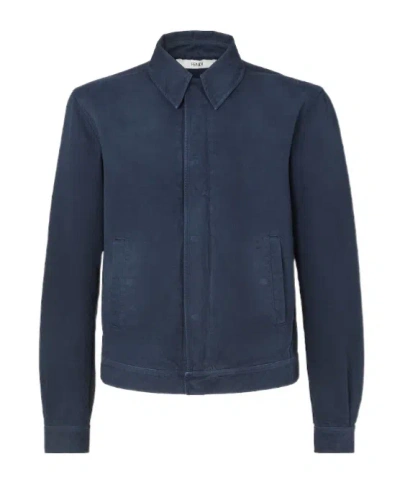 Fendi Blue Cotton Blouson