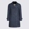 Fendi Monogram Denim Jacket In Blue