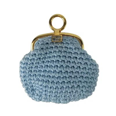 Pre-owned Fendi Blue Cotton Coin Purse/coin Case ()