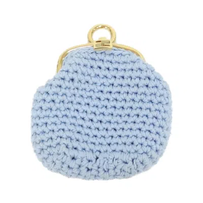 Pre-owned Fendi Blue Cotton Coin Purse/coin Case ()