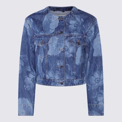 Fendi Blue Cotton Denim Jacket