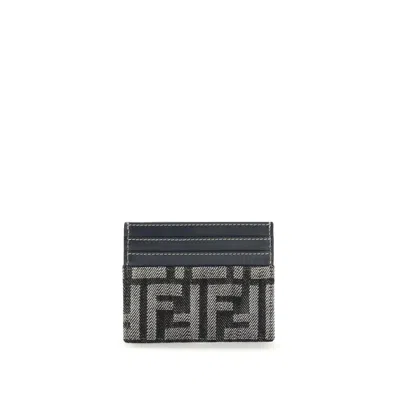 Fendi Blue Cotton Shoulder Bag