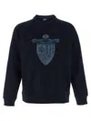 Fendi Crest Crew Neck Sweatshirt In Blue