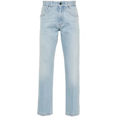 FENDI FENDI BLUE DENIM - TAPERED JEANS MEN